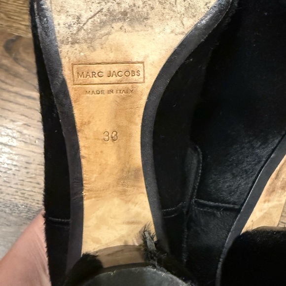 Marc Jacobs Black Suede Ankle Booties with Pointed Toe - Picture 7 of 7